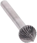 Drill America SJ-5 Carbide Burr/Rotary File 60 Degree Included Angle Double Cut for Die Grinder 1/2" Dia. x 7/16" Cut Length with 1/4" Shank and 2-5/16" Overall Length, DUL Series