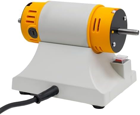 Jewelry Bench Polisher 320 W Bench Lathe Polishing Buffer Grinder Buffing Machine 800-10000 rpm Power Polisher with Accessories for Jewelry, Wood, Amber, Metal, Jade