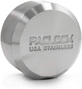 PACLOCK's 7-Series Flat Back Puck w/Tapped Holes, High Security Rotating Disc, Manufacturer-Controlled Key Assigning, Exclusive Key Number, Keyed Differently w/ 1 Key, 304 Stainless Steel