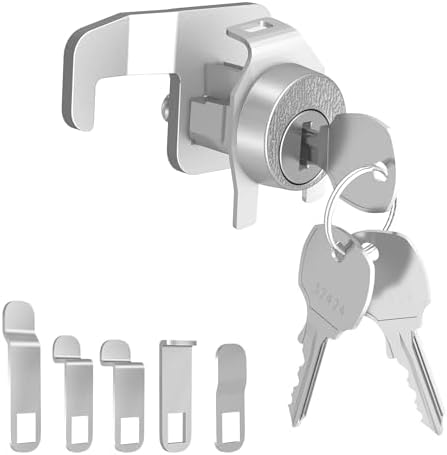1 Pcs Mailbox Locks, National L-1172C Mailbox Lock Replacement for C9100 Mailbox Key Lock with 3 Keys and C7120 Cam, Nickel Finish