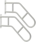 Hand Rails for Outdoor Steps & Elderly (Max 800LBS),U-Shape Wall Mount Stair Railing, Porch, Deck & Garden Grab Bar, Safety Handle for Garage, 2 Pack