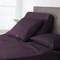 JS Sanders Collection Split Head Sheet Set 4PC Cal. King Size, Plum