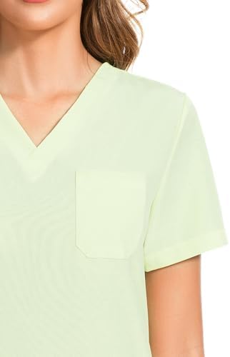 COZYFIT Scrubs for Women Set - Stretch V-Neck & Jogger Pant with 9 Pockets