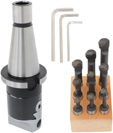 findmall 2 Inch Boring Head Tool Set,NMTB 40 Shank and 9Pcs 1/2 Inch C6 Set