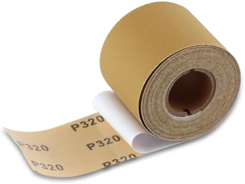 SPEEDWOX 320 Grit Sandpaper Roll Self Adhesive, 2-3/4"x10YD PSA for Wood