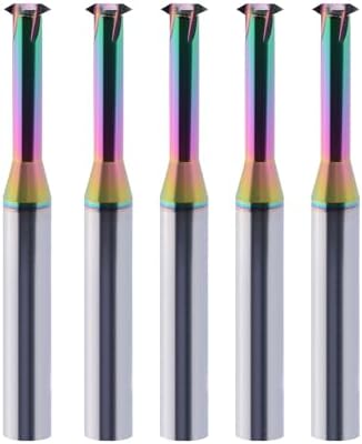 Metric Carbide Thread Milling Cutters for Aluminum 5pcsD4.0×Picth0.5-1.0