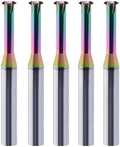 Metric Carbide Thread Milling Cutters for Aluminum 5pcs D6.0×Picth0.5-1.25