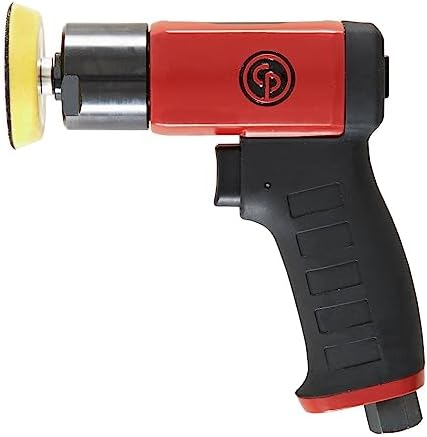 Chicago Pneumatic CP7201P - Kit - 3 Inch (75 mm) Air Polisher, Pistol Handle, Hook & Loop - 2,500 RPM