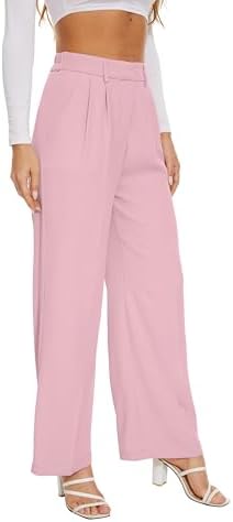 FUNYYZO Wide Leg Dress Pants for Women Work Slacks Business Casual Outfits