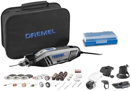 Dremel 4300-5/40 Rotary Tool Kit with LED Light - 5 Attachments & 40 Accessories - Ideal for Grinding, Cutting, Wood Carving, Sanding, and Engraving