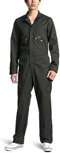 Dickies Men’s Deluxe Long Sleeve Coveralls – 7.5 oz Twill Mechanic Jumpsuit with Zipper Front Industrial Uniform Fit