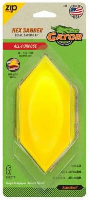 Gator 7186 Zip Hook & Loop Detail Hand Sander - Quantity 5