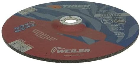 Weiler 68374 9" x 1/8" Tiger AO Type 27 Cut and Grind Combo Wheel A30T 7/8 A.H (Pack of 25)