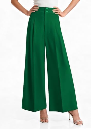 PRETTYGARDEN Women's High Waisted Wide Leg Dress Pants