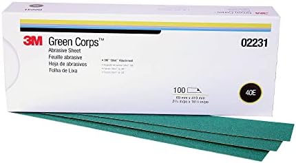 3M Green Corps Stikit Production Sheet, 02231, 40+, 2-3/4 in x 16 1/2 in