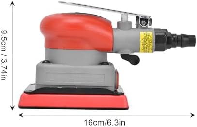 LiebeWH Pneumatic Random Orbital Sander 2.5mm Orbit Palm Air Sander for Auto Detailing Car Polishing Woodworking