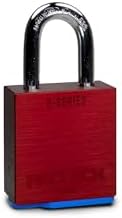 PACLOCK's 2-Series Padlock, Standard Rekeyable (SR), 5/16" Diameter Hard. Stainless Steel Shackle, 1-3/16" Tall, Keyed Differently w/ 2 Keys, Red