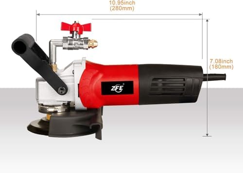 800W/110V Variable Speed 4'' Wet Polisher / Grinder & Granite Diamond Polishing Pads Concrete Polisher Stone Polisher for Granite/Marble/Concrete/Stones (PA0001000-2)