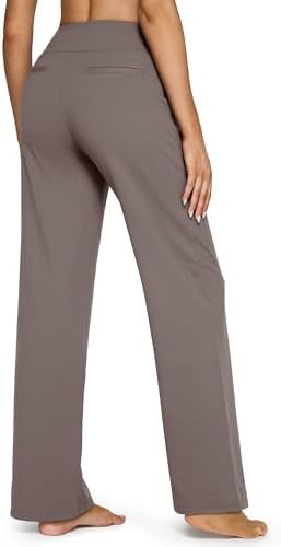 G4Free Yoga Pants for Women Wide Leg Pants with Pockets High Waisted