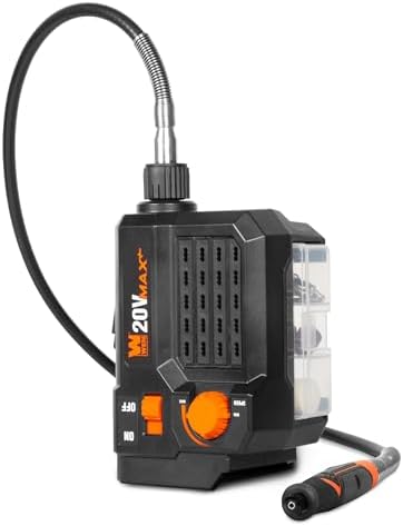 WEN 20V Max Cordless Variable Speed Rotary Tool Station with Flex Shaft and 40 Accessories (Tool Only – Battery Not Included) (20923BT)