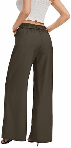 FUNYYZO Wide Leg Dress Pants for Women Work Slacks Business Casual Outfits