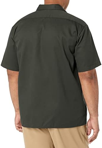 Dickies Men’s Short Sleeve Work Shirt – Durable Twill Button Down Shirts for Men, Lightweight Uniform for Daily Wear