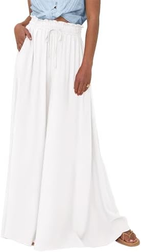 BTFBM Wide Leg Flowy Palazzo Pants for Women