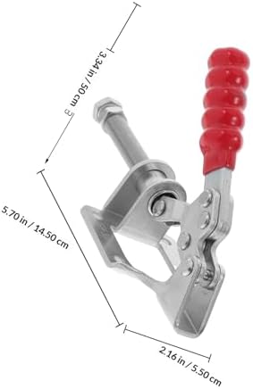 4pcs Push Pull Toggle Clamps for Woodworking, Heavy Duty Zinc-plated Steel Hand Push Clamps with Quick Release, Pull Action Workholding Devices for Carpentry and DIY Projects