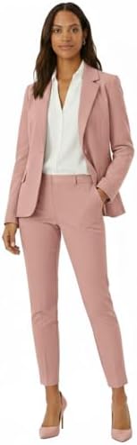 Marycrafts Women’s Two Piece Suits – Business Blazer Pant Suit Set, Professional Work Outfit for Office