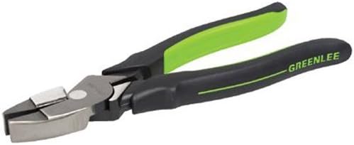 Greenlee 0151-08M High Leverage Side-Cutting Pliers, Molded Grip, 8"