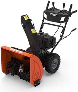 Yard Force YF24-DS21-GSB3 Two-Stage Gas Snow Thrower, 212cc Engine, 24 in.