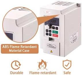 QNK 2.2KW 220V 3HP 11A AC VFD Converter Single to 3 Phase Inverter