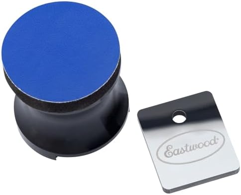 Eastwood Tungsten Denibbing Blade File Tool | 2-in-One Automotive Paint Stripper and Sanding Pad Block for Removing Dust, Paint Imperfections, or Stains | Ultra Portable with Ergonomic Holder