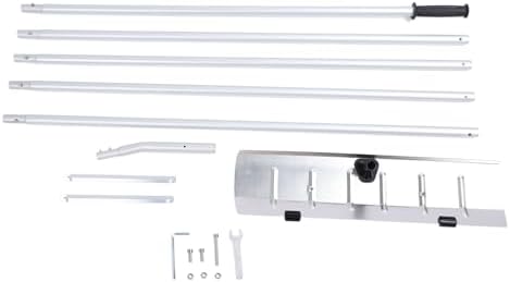 Snow Roof Rake Extending Handle Wheels Cold Aluminium Snow Removal Tool for House Car Courtyard