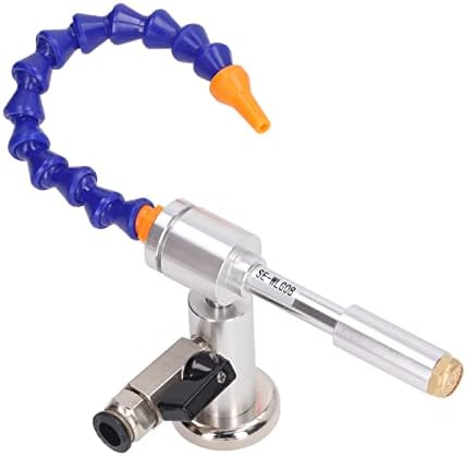 Diydeg Cold Air Dry Cooling Gun, 7 Bar 520Btu Cold Air Gun with Flexible Tube, Aluminum Alloy Dry Cooling Airflow Machine for Milling Drill, Welding (08 Miniature + Magnetic Base)