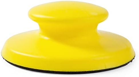 5 Inch Hand Sanding Block Hook and Loop Sanding Block 2 PCS Round and Mouse Hand Sanding Blocks Foam Sanding Blocks Auto Body Hand Sanders for Wood Mouse Sanding Pad Sandpaper Holder