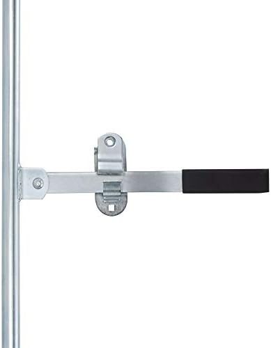RecPro Cam Bar Lock Kit | Heavy-Duty Zinc Steel Lock with Handle & Hinges | Secure Doors, Trailers, Garages, or Windows | Sturdy, Easy-to-Use Locking System (45 inches)