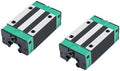 HGH15CA Linear Slider Bearing, 2pcs HGH15CA Square Bearing Slider Block, for HG15 High Assembly CNC Linear Guide for CNC Machines.
