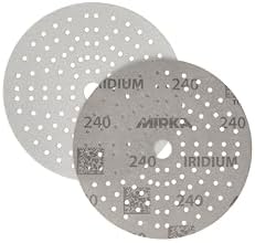 Mirka Sandpaper Iridium 6 Inch Hook and Loop Grit 240 50 pcs