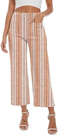 Wide Leg Jeans for Women Trendy High Waisted Flare Jeans Cropped Pants Stretchy Baggy