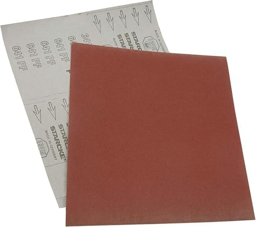 Starcke Premium Cloth Aluminum Oxide Sandpaper Sheets 9 x 11 Inch - for Metal and Wood Hand Sanding (50, 80 Grit)