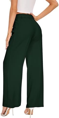 KICZOY Women Casual Wide Leg Dress Pants High Waist Lightweight Flowy Pants