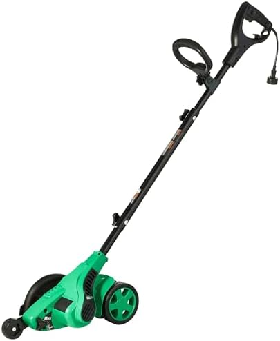 Amazon Basics 12 Amp Corded Electric Lawn Edger, 7.5" Double Edge Blade for Landscaping and Garden Beds, 4420 RPM, Adjustable Height