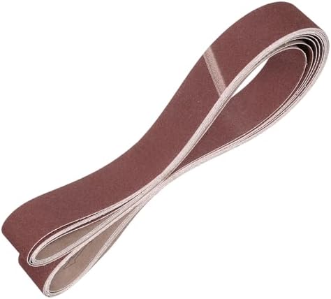 HARFINGTON 2 x 82 Inch Sanding Belts, 6 Pcs 100 Grits Aluminum Oxide
