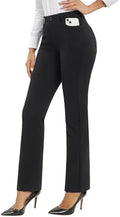 Stelle Women’s 30 Inch Straight Leg Work Pants Stretch Business Casual
