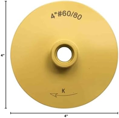 4" Grinding Wheels for Concrete, Granite, and Marble, #60/80 Grit
