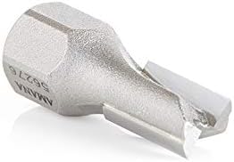 Amana Tool 56276 Carbide Tipped Mortising Screw Cutter 3/8 + 0.015 Dia x 9/16 Inch Cut Height x 1/4-28 Thread