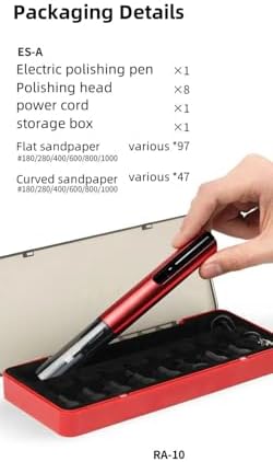 Electric Reciprocating Sander – Precision Multi-Speed Sanding Tool with Fine Sandpaper for Crafts, Miniatures, Jewelry, Woodworking, Resin Kits, Model Automotive Detailing, DIY & Hobbyists