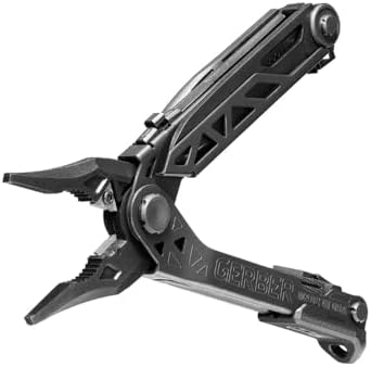 Gerber Gear Center-Drive Multitool - With Needle-Nose Pliers, 3.25" Blade & Center-Axis Bit Driver - Includes Magnetic Flathead & Phillips Bits - Comes with Coyote Brown Sheath - Made in USA - Black