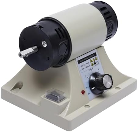 Leather Polishing Burnishing Machine, 8000RPM Leather Edge Grinding Machine, Adjustable Rosewood Grinding Head Sander Buffing Motor (US Stock)